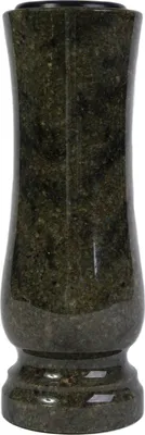 Image de Vase funéraire en granit Verde Bahia avec trou d'évacuation