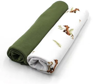 Produktbild von Farbenkoordiniertes Baumwoll-Strickwarensatz aus 95% Baumwolle 5% Elasthan, 0,5mx1,5m groß.