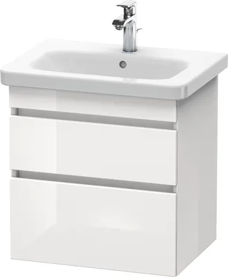 Produktbild von Waschtischunterbau DURASTYLE 448x580x610mm nussbaum natur/weiß matt nussbaum natur/weiß matt