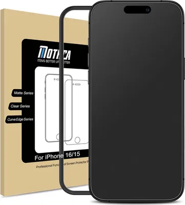 Produktbild von iPhone 16/15 Matt Schutzfolie, 2.5D Displayschutz Folie, Blendschutz, Anti-Fingerabdruck