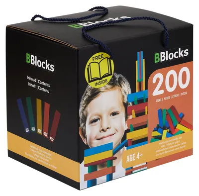 Obrázek produktu pro BBlocks Stavební kostky barevné, 200dlg.