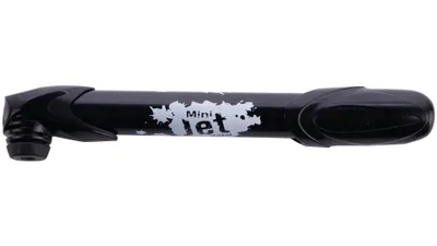 Produktbild von ZÉFAL Minipumpe "Mini Jet" 7bar / 100psi, für alle Ventile, Kunststoff , mit reversiblem Ventilanschluss, mit Befestigungsclip zur Montage am Flaschenhalter, 230mm lang, 90g, schwarz