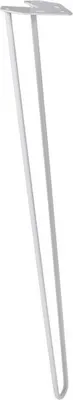 Image de Pied de table industriel blanc acier 720 mm - Par pièce
