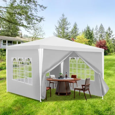 Produktbild von Pavilón Camping Marquee Vodotesný párty stan Robustný vysoko kvalitný 3x3m biely