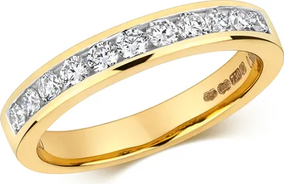 Produktbild von Funkelndes Feuer 18 Karat (750) Gold Damen - Diamant Ring Brillant-Schliff 0.50 Karat GH - SI2, 50 (15.9); TRS3217018KYRSK