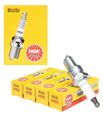 Image de 4 bougies d'allumage BPR9ES NGK, qualité SAE, référence 7788