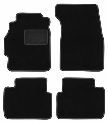 Produktbild von Velours-Fußmatten für Honda Civic VI 1995-2001 (Hatchback 3-Türer) – 4-tlg, Schwarz, passgenau – Wielganizator LUX