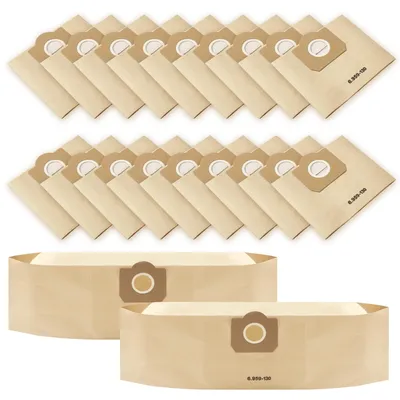 20 Papier-Staubsaugerbeutel für Kärcher WD3