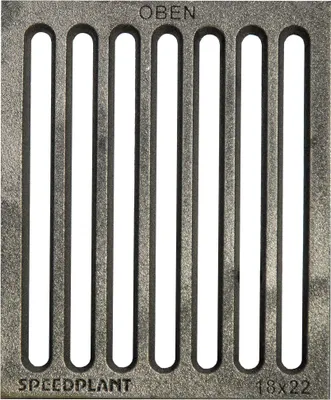 Produktbild von SPEEDPLANT Hochwertiger Ascherost 18 x 22 cm Ofenrost Kaminrost Liegerost Tafelrost Feuerrost - , Stärke 13 mm
