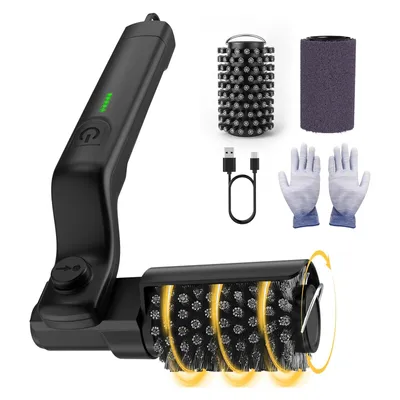 Produktbild von Elektrische Grillbürste,180° Verstellbarem Winkel, Akku-Betrieben,3-Stufen Reinigung aus Edelstahl, Wasserdicht für Grillroste,Schwarz