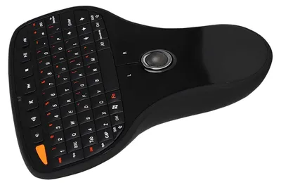 Obrázok produktu pre N5901 QWERTY klávesnica s trackballom, bezdrôtová 2,4 GHz, mini USB, multimediálna klávesnica pre televízor a počítač