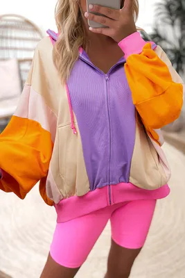 Produktbild von OMG Sweatshirt mit Reißverschluss für Frauen Piscatores orange L