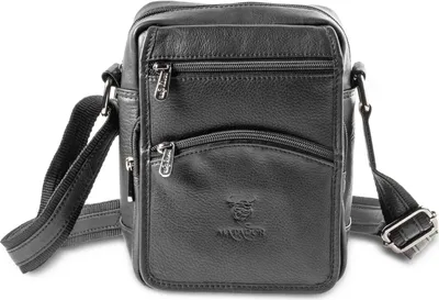 Produktbild von MATADOR AVEIRO Leder Schultertasche klein Leder Nappa Schwarz