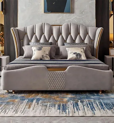 Produktbild von Chesterfield Bett Polster Design Luxus Doppel Hotel Betten Luxus Hotel
