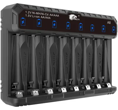 Productafbeelding van Lithium AA AAA batterijlader, 1,5V en 1,2V oplaadbaar