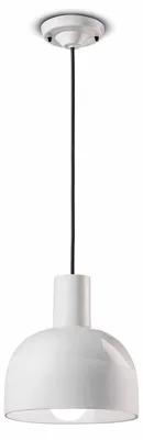 Image de Ferroluce Caxixi Lampe à suspendre Ø 22,5cm Blanc Rond