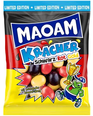 Produktbild von Maoam Kracher Schwarz-Rot-Gold 200g
