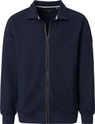 Produktbild von CASAMODA Herren Sweatjacke Stehkragen Zipper Baumwollmix Marine 5XL