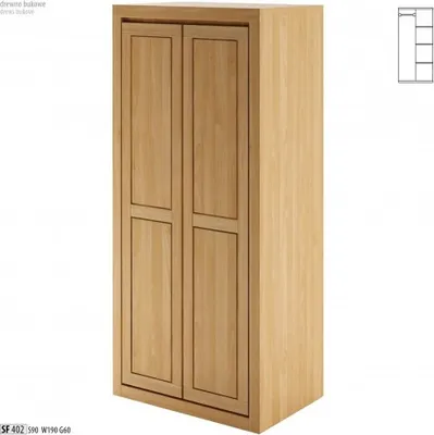 Produktbild von Kleiderschrank Eiche Schrank Vollholz massiv Schlafzimmerschrank Schränke
