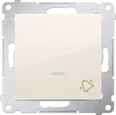 Zdjęcie produktu dla Kontakt-Simon DD1L.01/41, Przyciskany przełącznik, Plastik, Biały, IP20, IP44, 250 V, 10 A