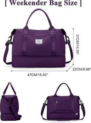 Produktbild von Famanu Reisetasche 47x36x22 cm - Lila