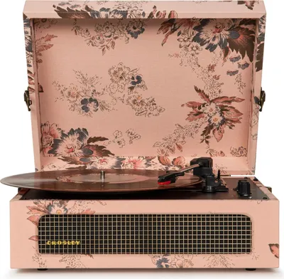 Produktbild von Crosley Voyager Bluetooth Plattenspieler Blumen