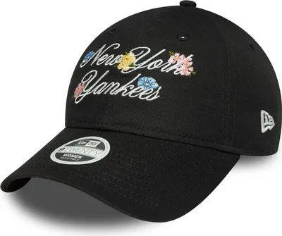 Produktbild von New Era Women MLB 9TWENTY Cap Floral Script New York Yankees black