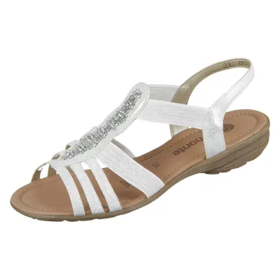 Produktbild von Remonte Riemchensandalen - Altweiß / Metallic Kunstleder Größe: 39 Normal