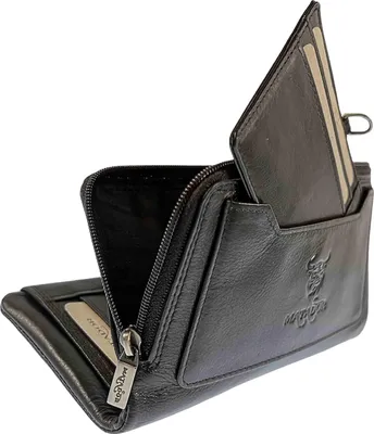 Produktbild von MATADOR PUEBLA Leder Portemonnaie Gross Handyfach RFID Schwarz
