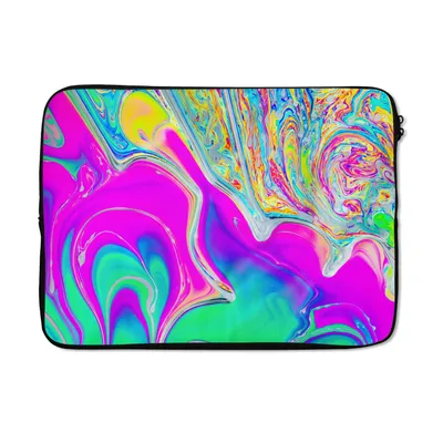Produktbild von MuchoWow® Laptop Hülle 14 ZollKunst - Farben - Psychedelisch Laptoptasche - Laptoptasche - Stoßsicher - Schutzhaube