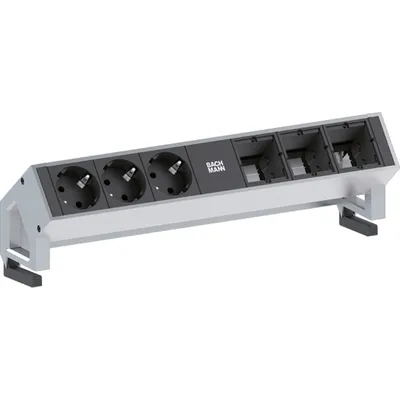 Image de Bachmann DESK 2 - Verlängerungsschnur - 3 Ausgangsstecker - 20cm - Deutschland (902.202)