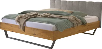 Produktbild von HASENA Schwebebett Enrico 25 Wildeiche Kopfteil grey 180x200
