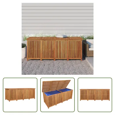 Produktbild von The Living Store Gartenbox 200x80x75 cm Massivholz Akazie
