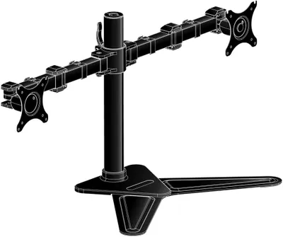 Obrázok produktu pre iiyama DS1002D-B1, 10 kg, 25,4 cm (10"), 81,3 cm (32"), 100 x 100 mm, Nastavenie výšky, Čierna