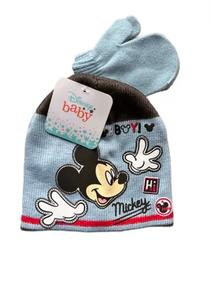 Obrázok produktu pre Disney Mickey Mouse zimná jesenná sada čiapky a rukavíc pre chlapca