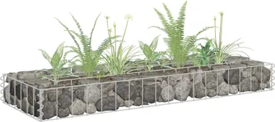 Produktbild von "2026 Promotion" Gabionen-Hochbeet - Pflanzkasten - Verzinkter Stahl 90x30x10 cm - Beete CC1021
