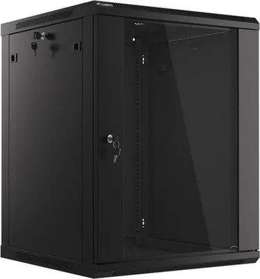 Immagine prodotto di Lanberg WF01-6615-10B Armadio rack 15U a parete Nero
