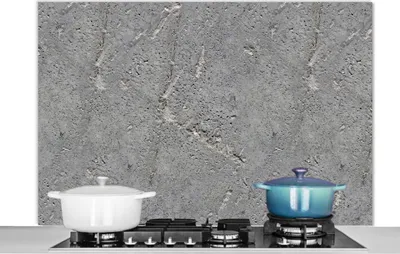 Obrázok produktu pre KitchenYeah® Kuchynský splashback - Kuchynský splashback - Ochrana steny sporáka a drezu - Betón - Vzor - Kameň 120x80 - Alu-Dibond (alternatíva skleneného splashbacku) - Tepelne odolný - Splashback na sporák