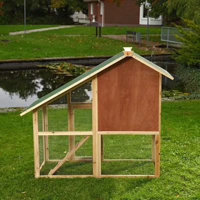 Produktbild von Mucola Hasenkäfig Hasenstall Kleintierstall Freilauf Holz Freigehege Kaninchenstall Kaninchenkäfig Käfig Hühnerstall Hamsterkäfig