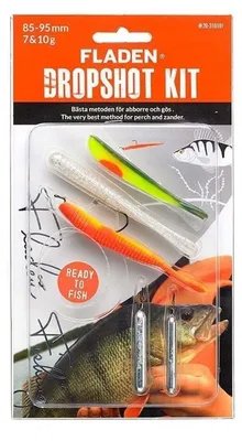 Produktbild von Fladen Dropshot Set 7 & 10g 8,5-9,5cm 6 Teile Angelset