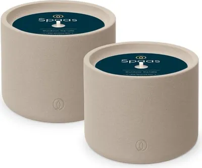 Produktbild von Spaas Outdoor-Kerze Urban Flame – Zement Optik – Ø13cm – ca 15 Std