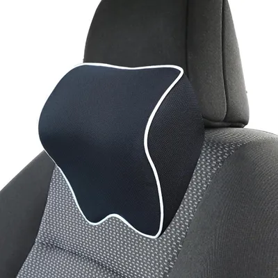 Nackenstütze für Auto - Reisekissen Kopf - Bequem reisen - Memory-Schaumfüllung - 23 x 25 x 11 cm