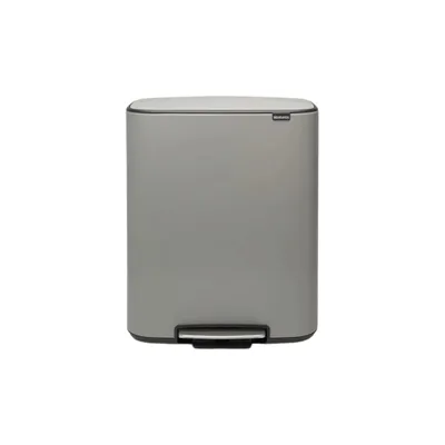 Produktbild von BRABANTIA Tretmülleimer Bo 2 Eimer 30+.30 L Grau