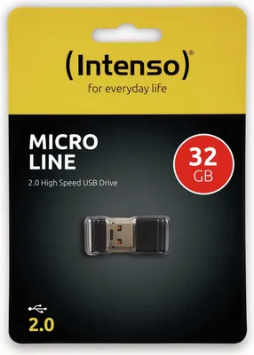 Immagine prodotto di Intenso Micro Line - Unità flash USB - 32 GB - USB 2.0 - Nero