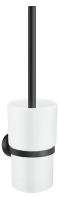 Produktbild von Smedbo HOME - WC-Bürste mit Behälter, Schwarz/Porzellan, Höhe 380 mm HB333P
