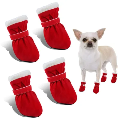 Productafbeelding van Antislip Hondenschoenen 4 Stuks voor Bescherming in de Winter