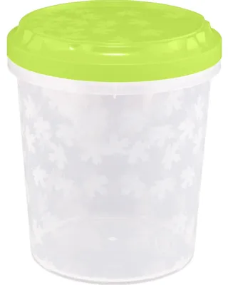 Imagen del producto de Dispensador para alimentos con rosca, marca Rukkola, de 1 litro, forma cilíndrica