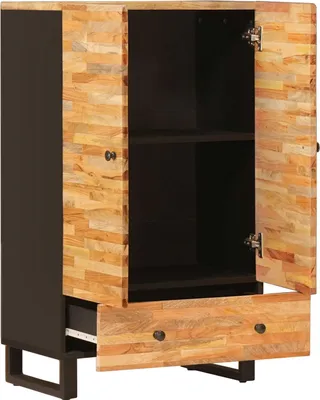 Immagine prodotto di vidaXL Credenza alta marrone 60 x 33 x 100 cm in legno massello di mango