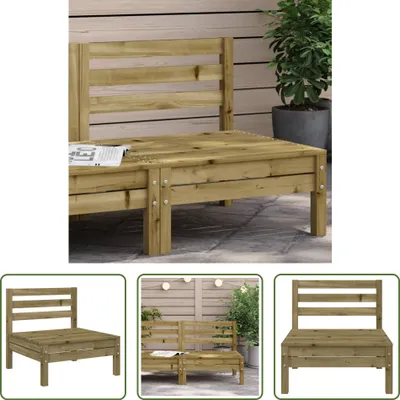 Produktbild von The Living Store Gartensofa ohne Armlehnen Kiefernholz Imprägniert