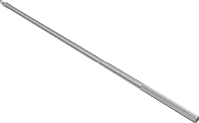 Produktbild von Interdeco Schleuderstab / Gardinen-Schiebestange Silbergrau, Typ Simply, 150 cm